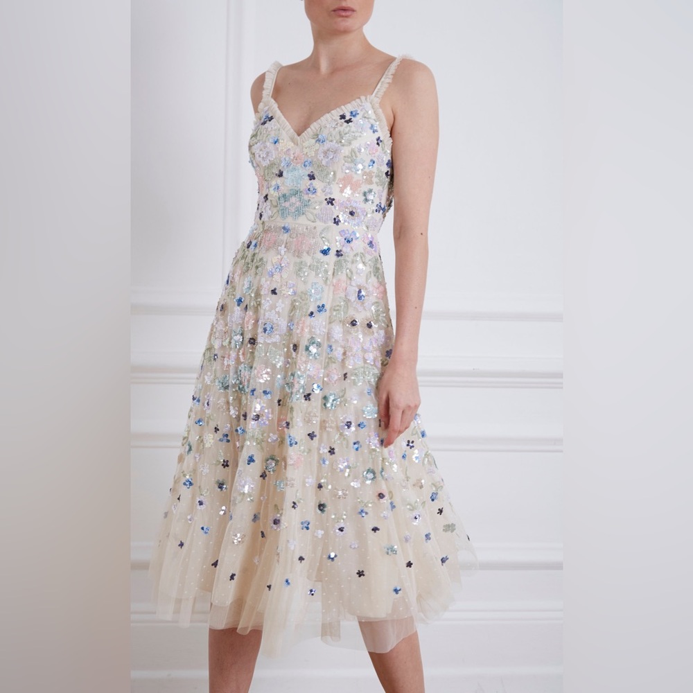 NWOT Needle and Thread Wildflower Sequin Dress